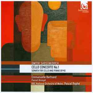 Dmitri Shostakovich - Emmanuelle Bertrand, Pascal Amoyel, BBC National Orchestra Of Wales, Pascal Rophé - Cello Concerto No.1 / Sonata For Cello And Piano download mp3 flac
