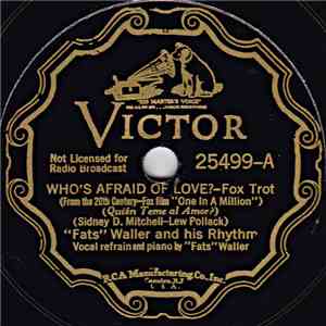 "Fats" Waller And His Rhythm - Who's Afraid Of Love? / One In A Million download free