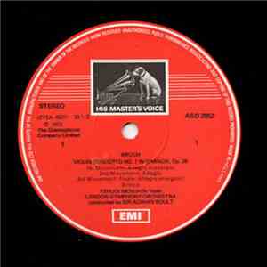 Max Bruch - Yehudi Menuhin, London Symphony Orchestra, Sir Adrian Boult - Violin Concertos Nos. 1 & 2 download free