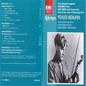 Yehudi Menuhin, Lalo, Chausson, Saint-Saëns, Orchestre Symphonique De Paris, London Symphony Orchestra, George Enescu, Gaston Poulet - Symphonie Espagnole / Poème / Violin Concerto No.3 / download free